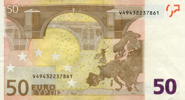 P11V European Union 50 Euro (2002-Trichet)
